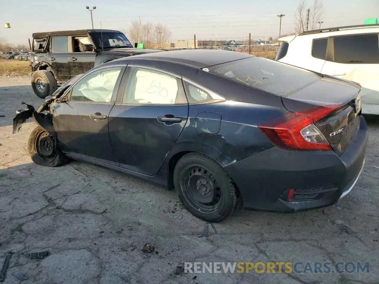 2 Photograph of a damaged car 2HGFC2F67KH518390 HONDA CIVIC 2019