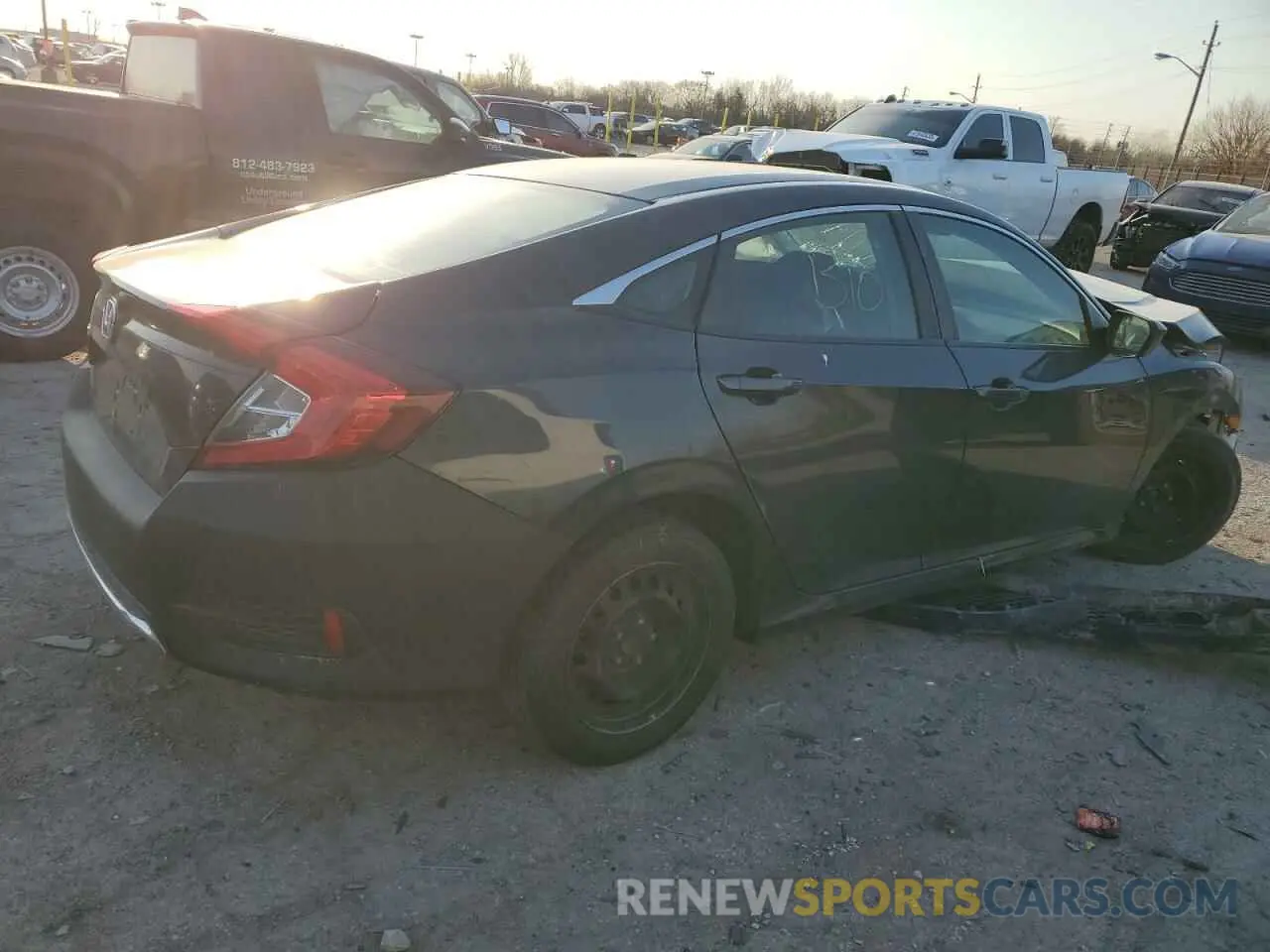 3 Photograph of a damaged car 2HGFC2F67KH518390 HONDA CIVIC 2019
