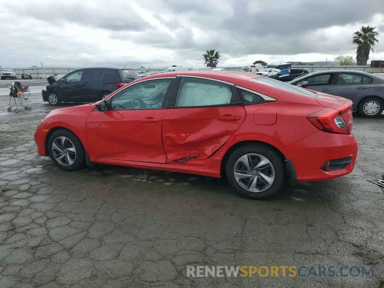 2 Photograph of a damaged car 2HGFC2F67KH544701 HONDA CIVIC 2019