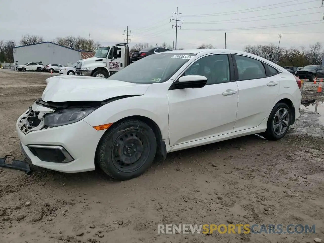 1 Photograph of a damaged car 2HGFC2F67KH545606 HONDA CIVIC 2019