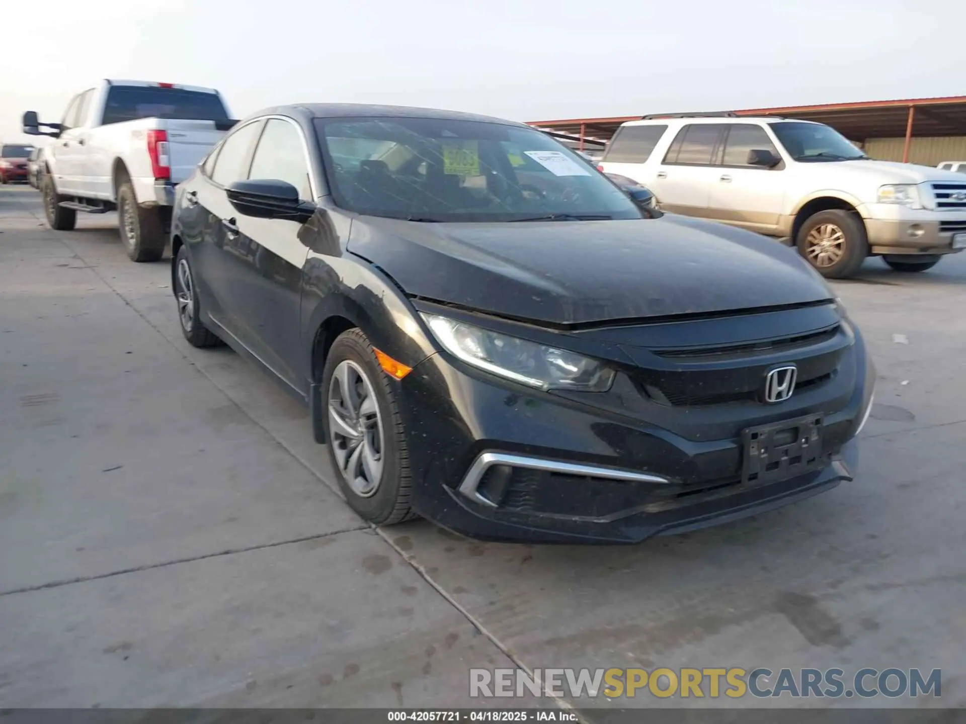 1 Photograph of a damaged car 2HGFC2F67KH552880 HONDA CIVIC 2019