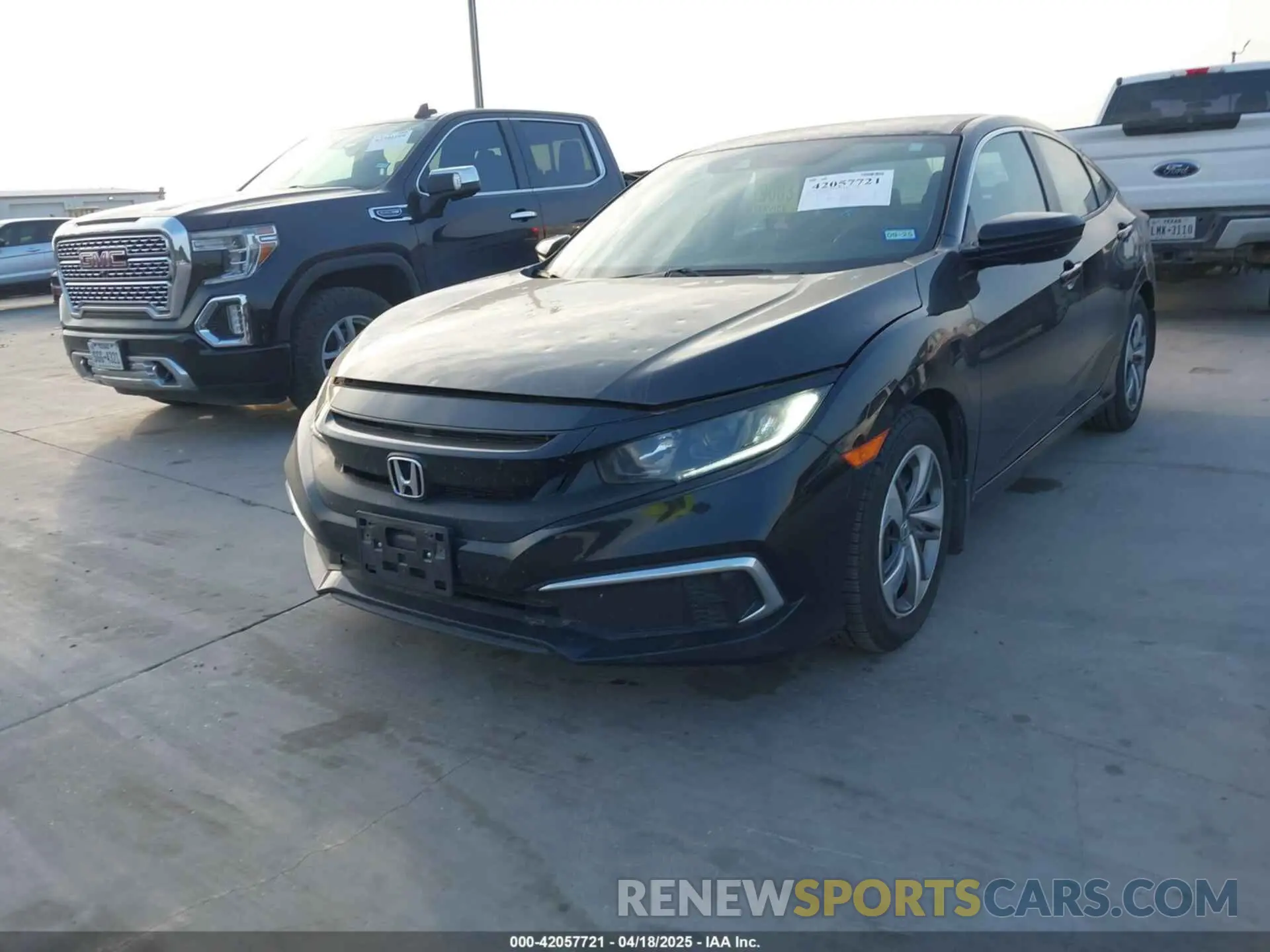 2 Photograph of a damaged car 2HGFC2F67KH552880 HONDA CIVIC 2019