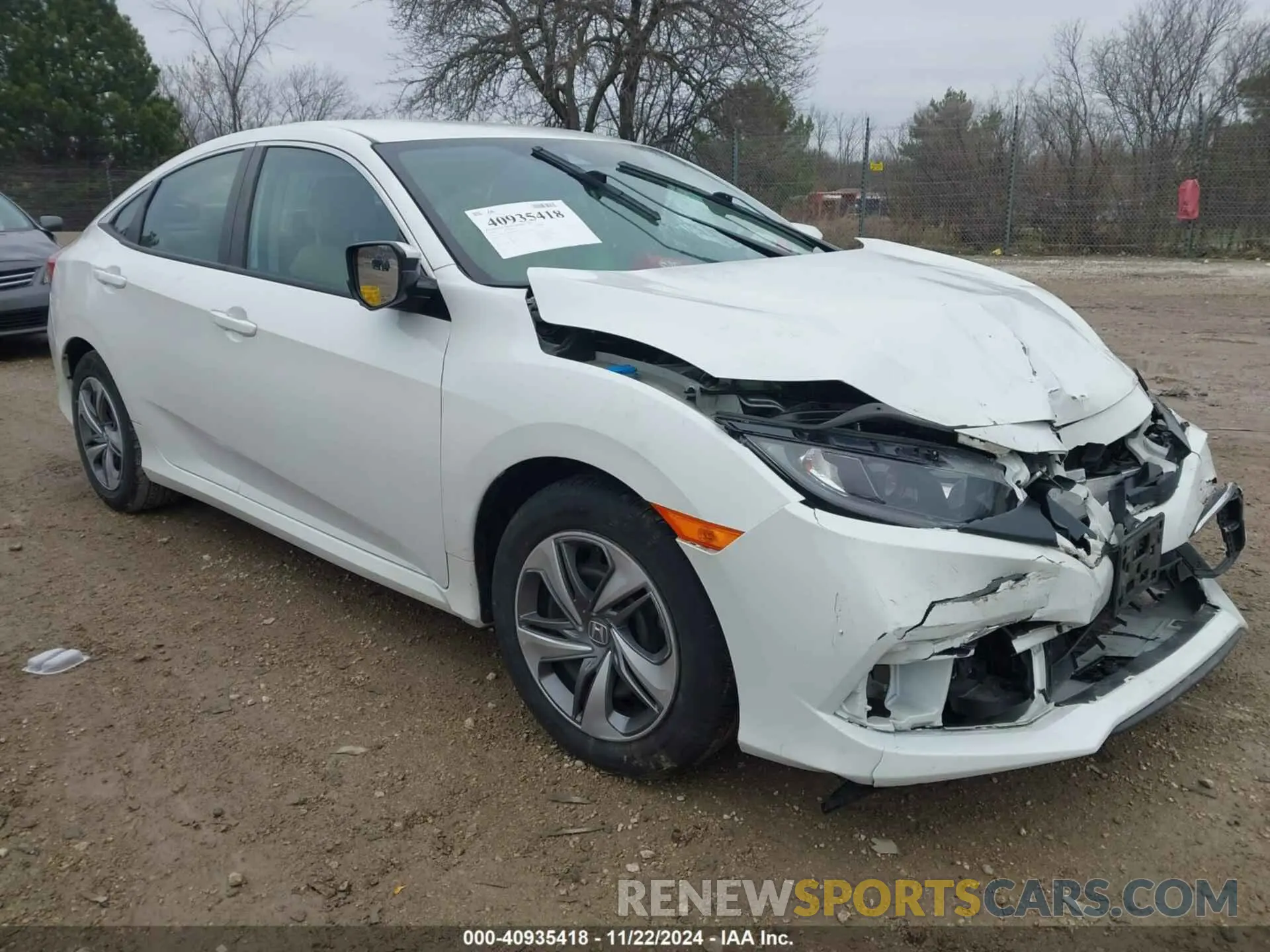 1 Photograph of a damaged car 2HGFC2F67KH558761 HONDA CIVIC 2019