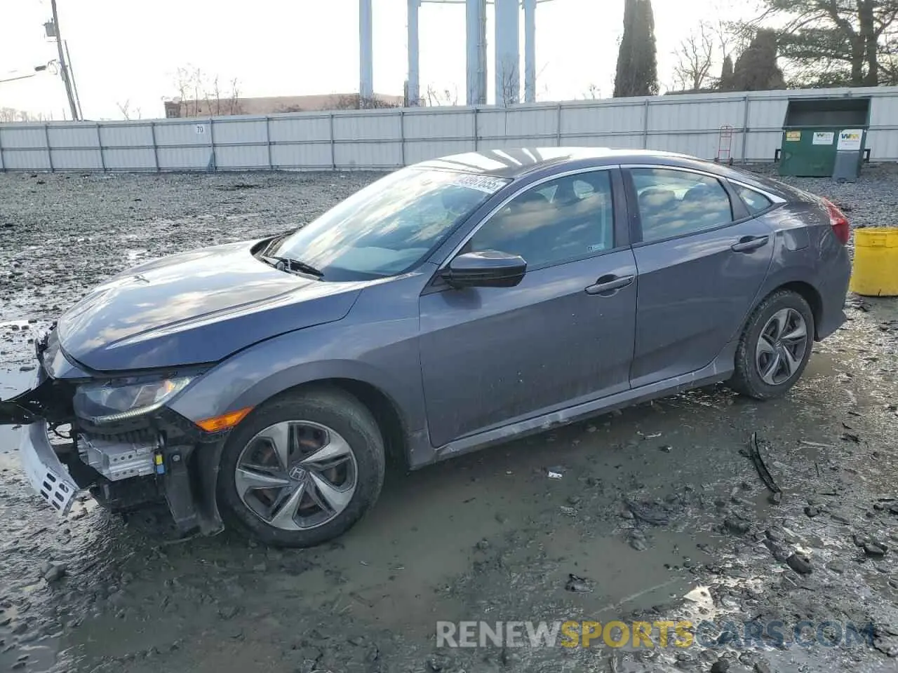 1 Photograph of a damaged car 2HGFC2F67KH574085 HONDA CIVIC 2019