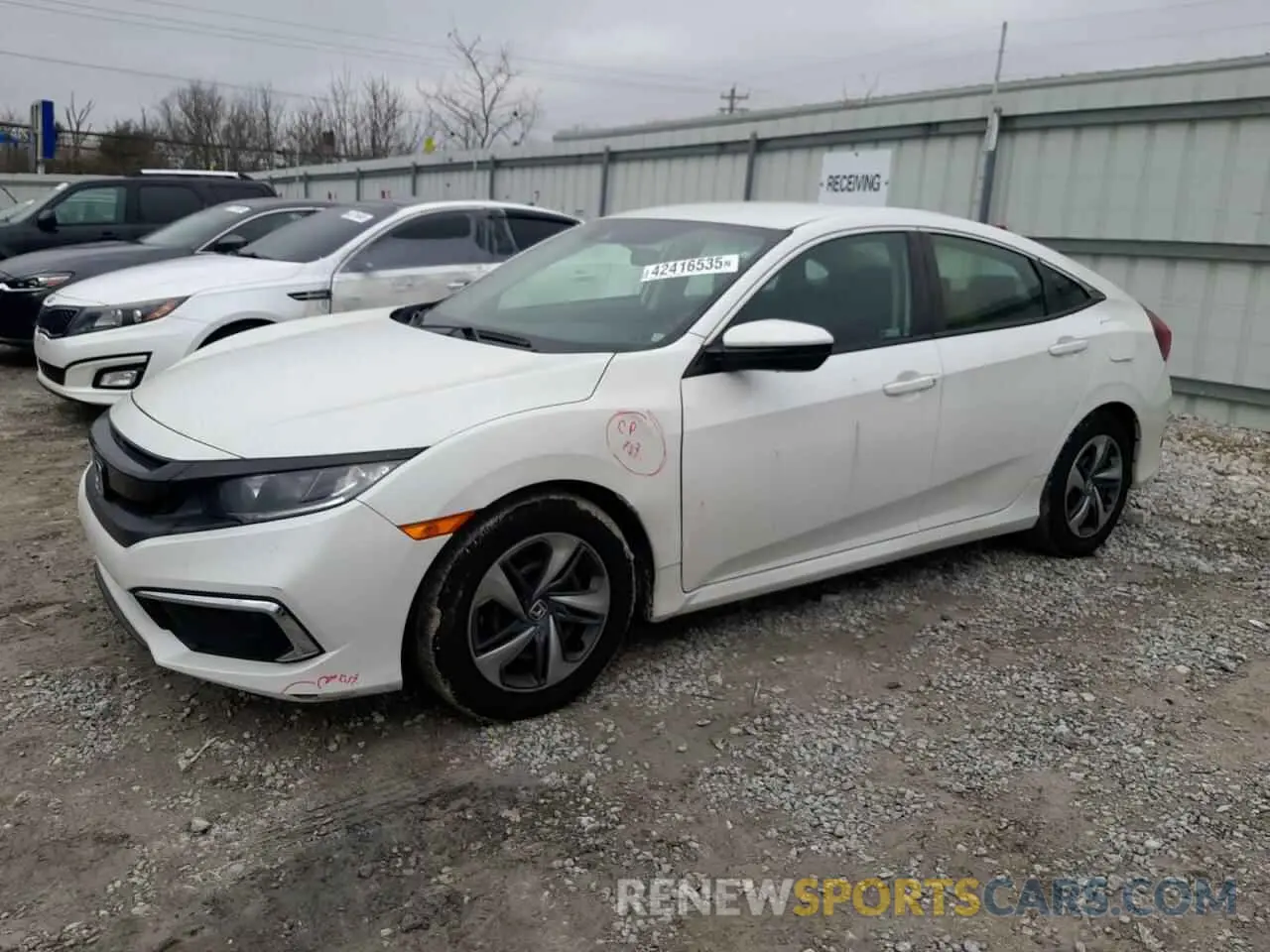 1 Photograph of a damaged car 2HGFC2F67KH587905 HONDA CIVIC 2019