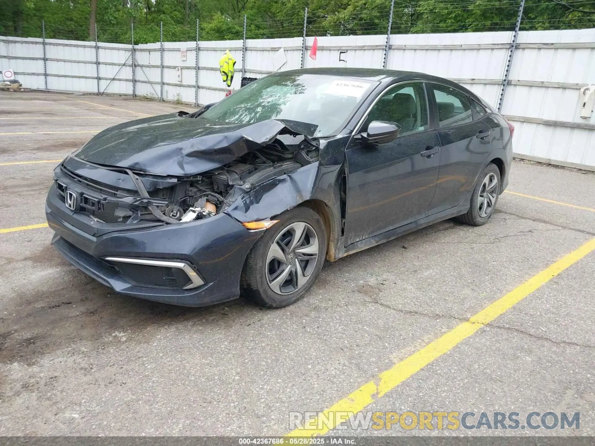 2 Photograph of a damaged car 2HGFC2F67KH600863 HONDA CIVIC 2019