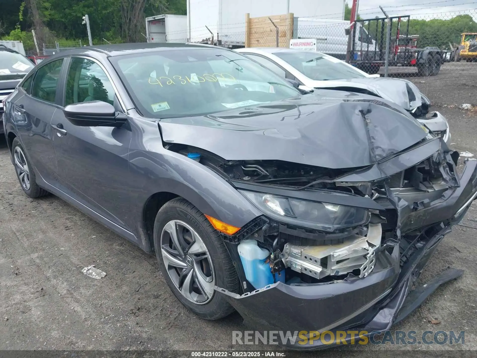 1 Photograph of a damaged car 2HGFC2F67KH606663 HONDA CIVIC 2019