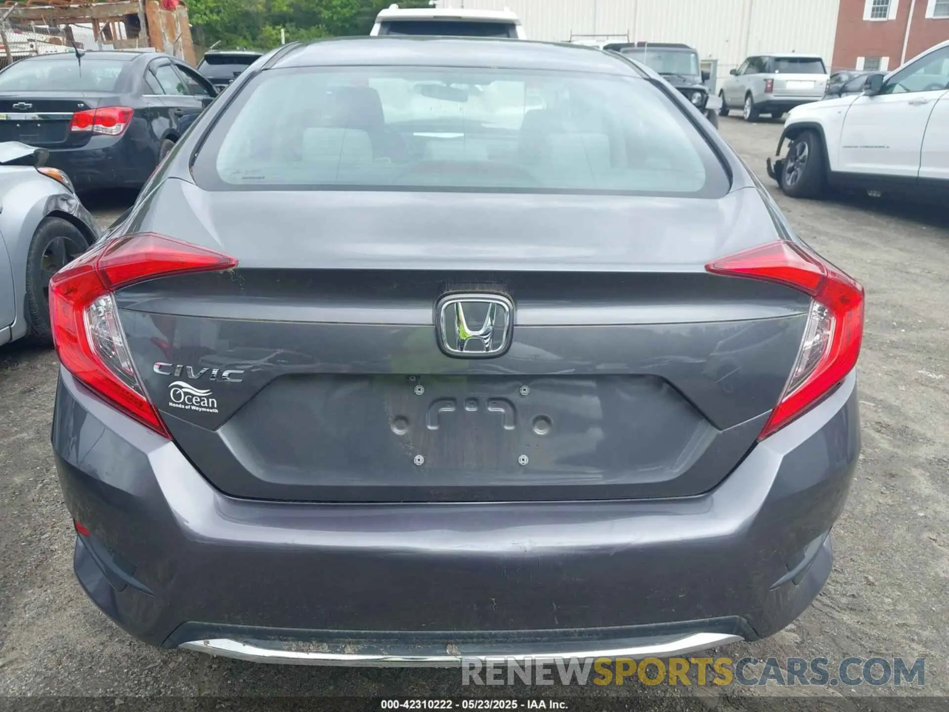 16 Photograph of a damaged car 2HGFC2F67KH606663 HONDA CIVIC 2019