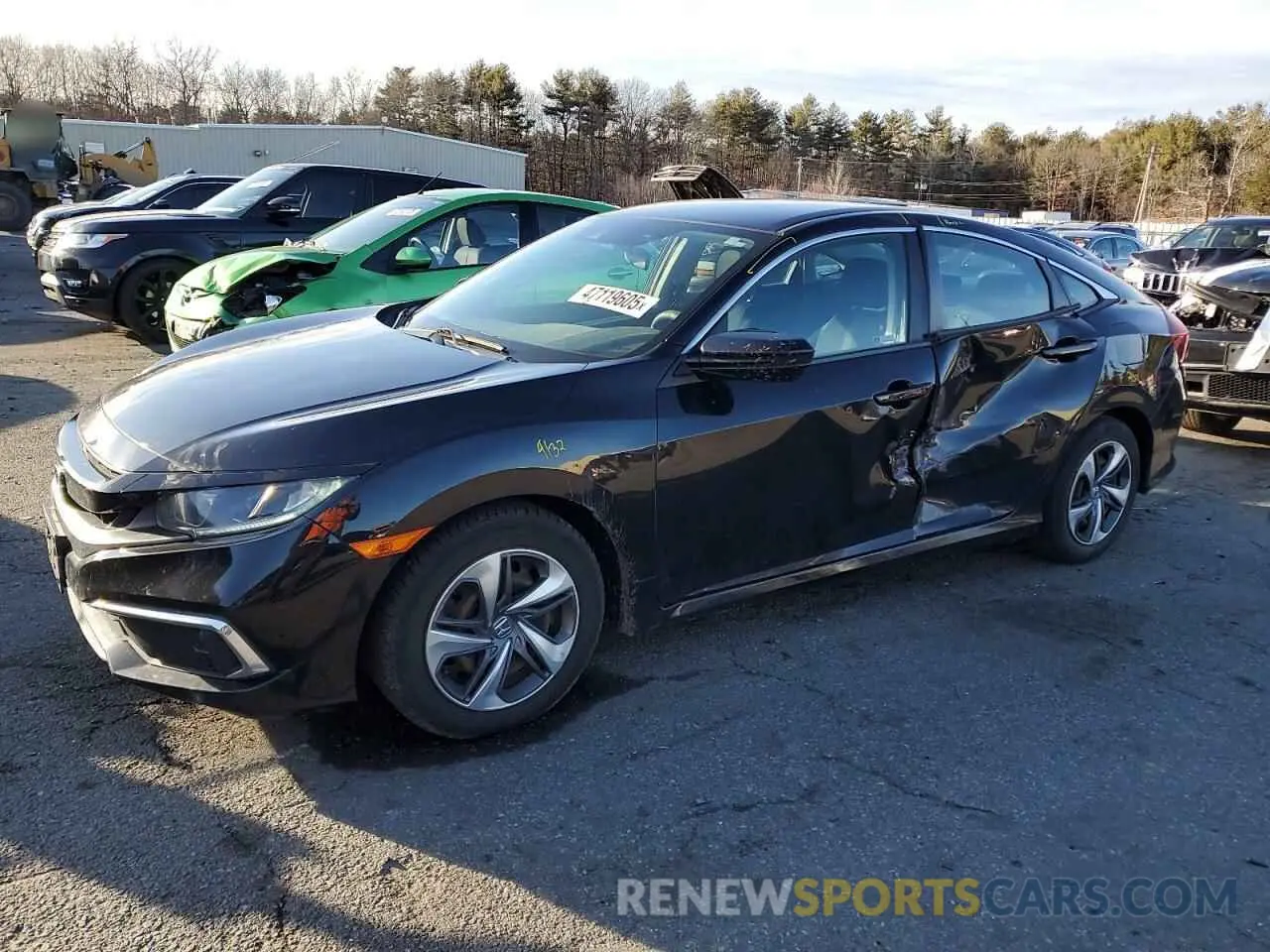 1 Photograph of a damaged car 2HGFC2F68KH511531 HONDA CIVIC 2019