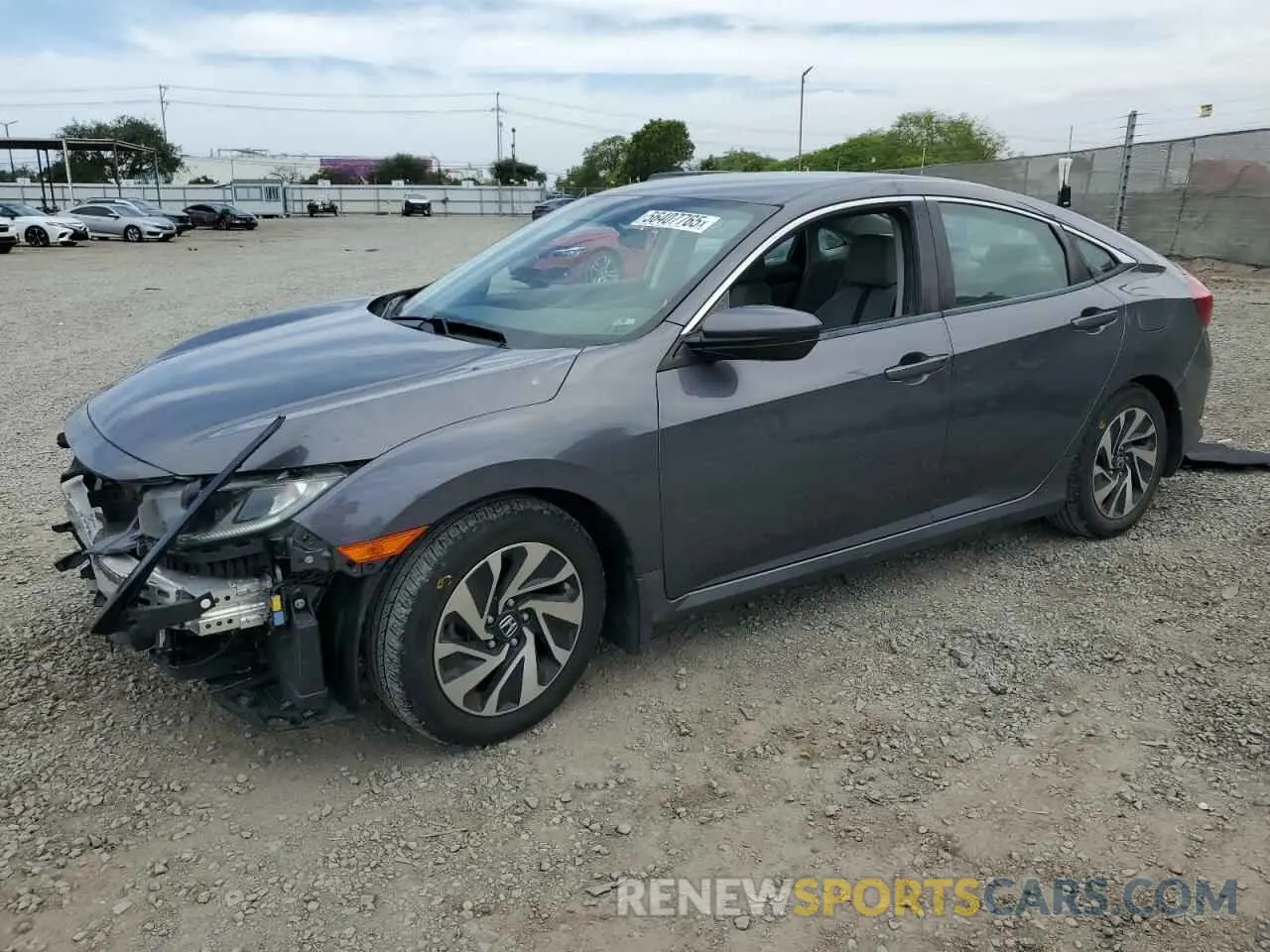 1 Photograph of a damaged car 2HGFC2F68KH522805 HONDA CIVIC 2019