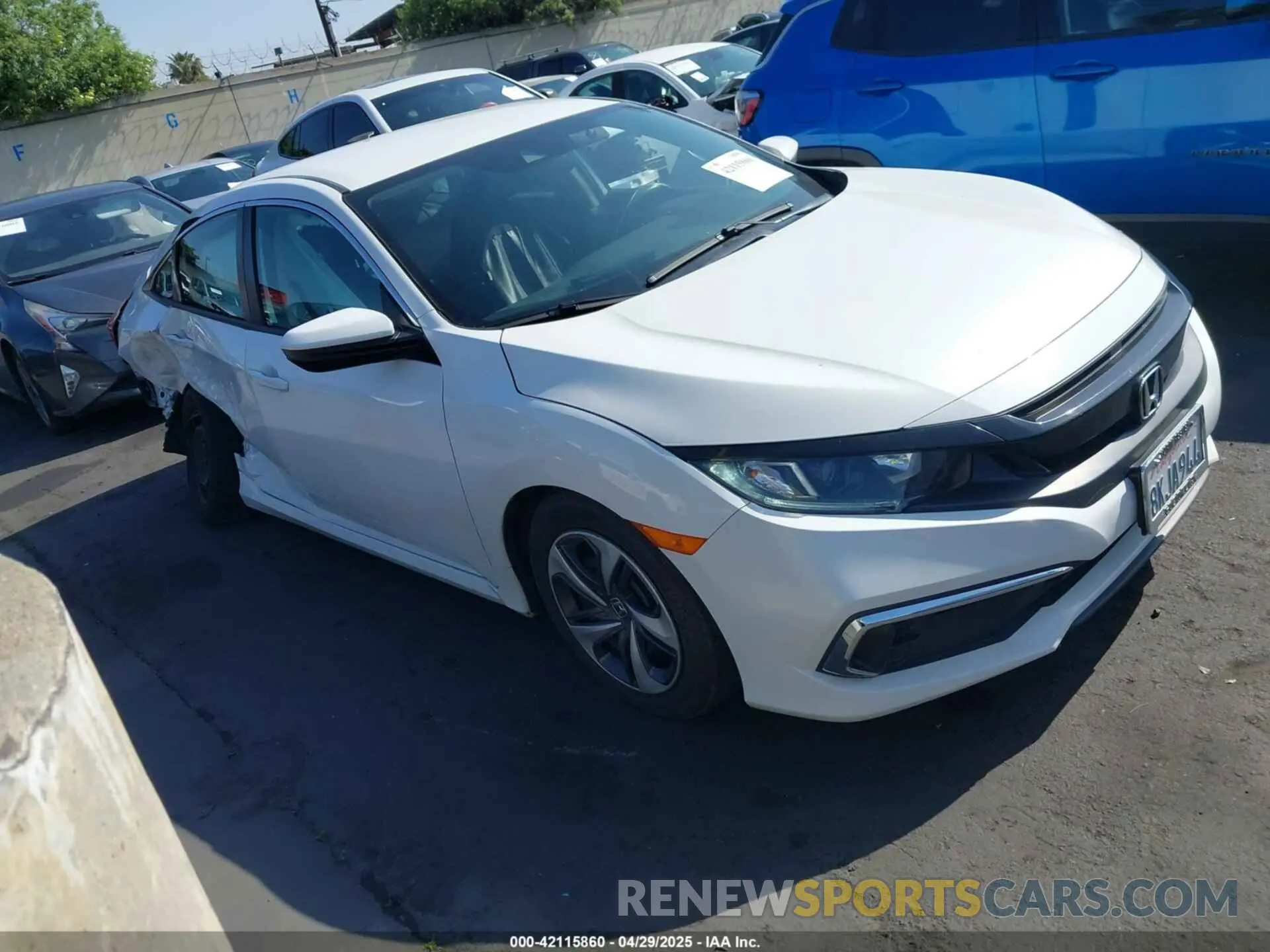 1 Photograph of a damaged car 2HGFC2F68KH531925 HONDA CIVIC 2019