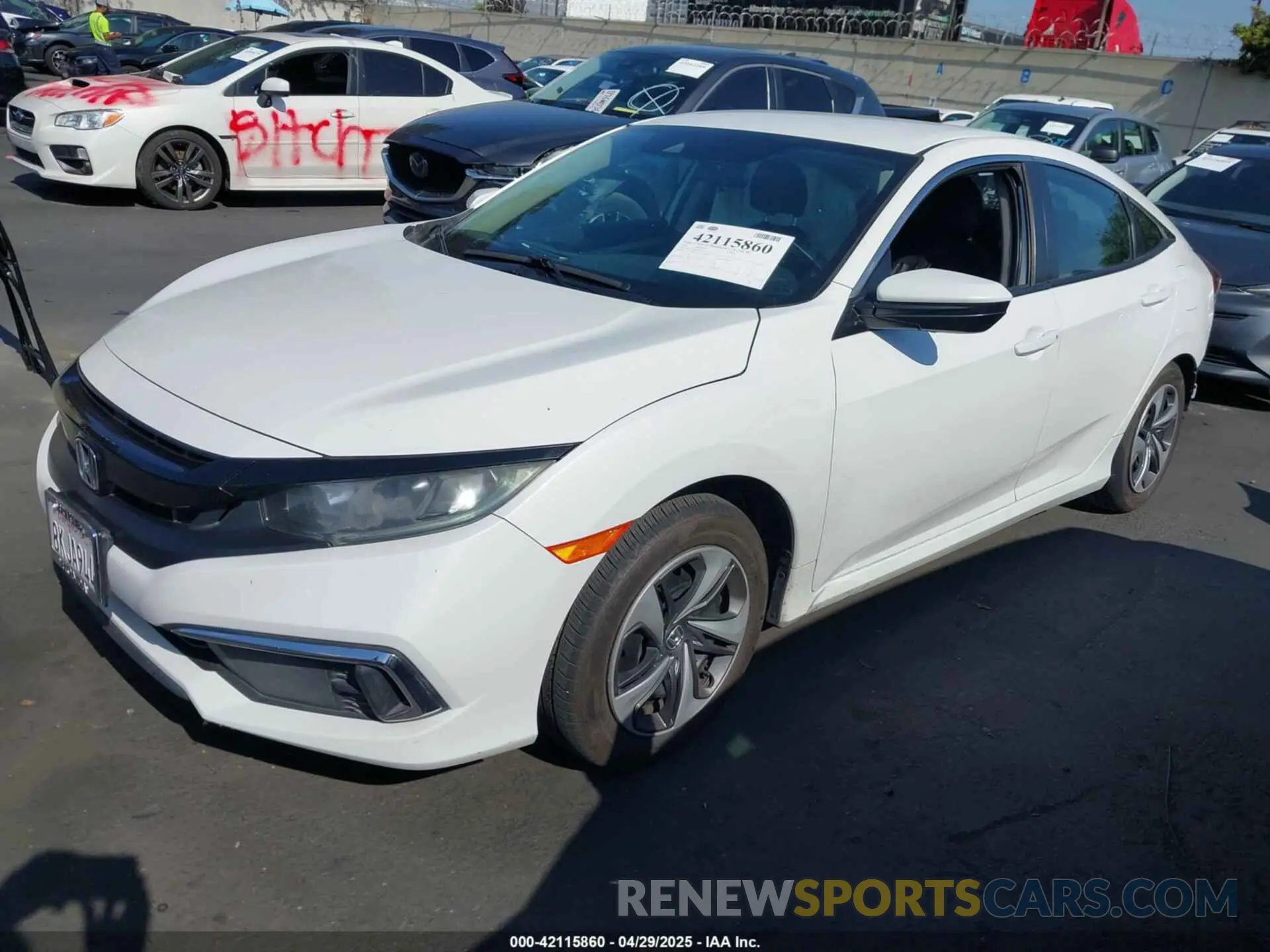 2 Photograph of a damaged car 2HGFC2F68KH531925 HONDA CIVIC 2019