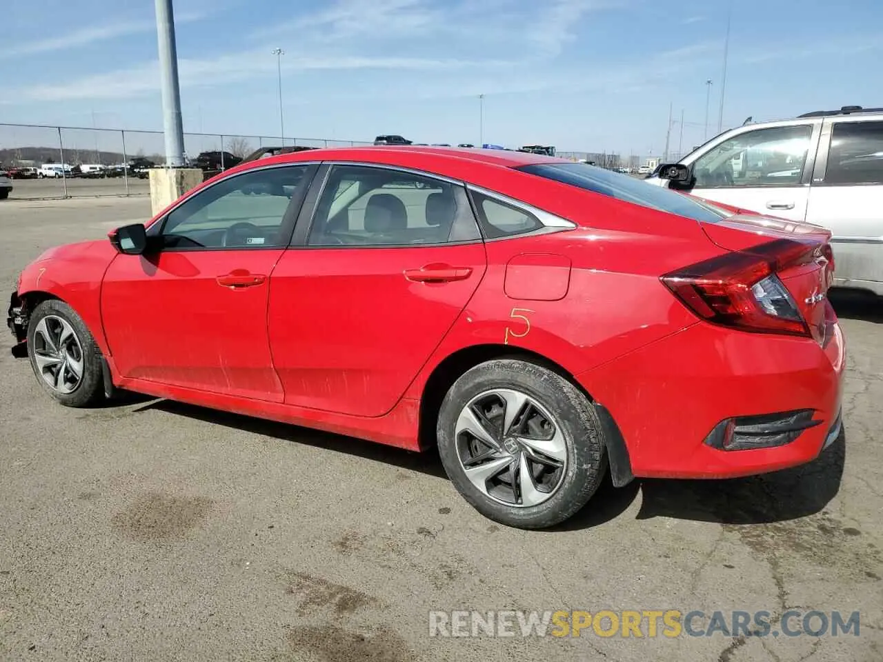 2 Photograph of a damaged car 2HGFC2F68KH568408 HONDA CIVIC 2019