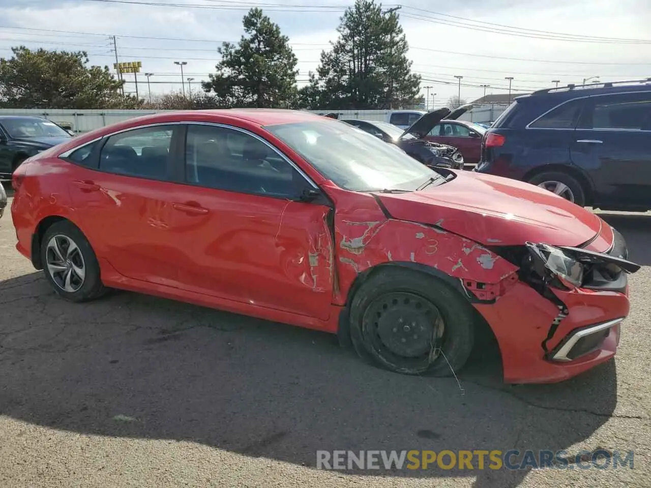 4 Photograph of a damaged car 2HGFC2F68KH568408 HONDA CIVIC 2019