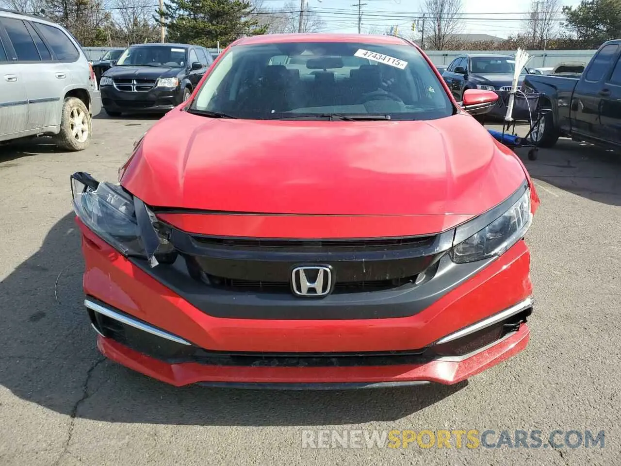 5 Photograph of a damaged car 2HGFC2F68KH568408 HONDA CIVIC 2019