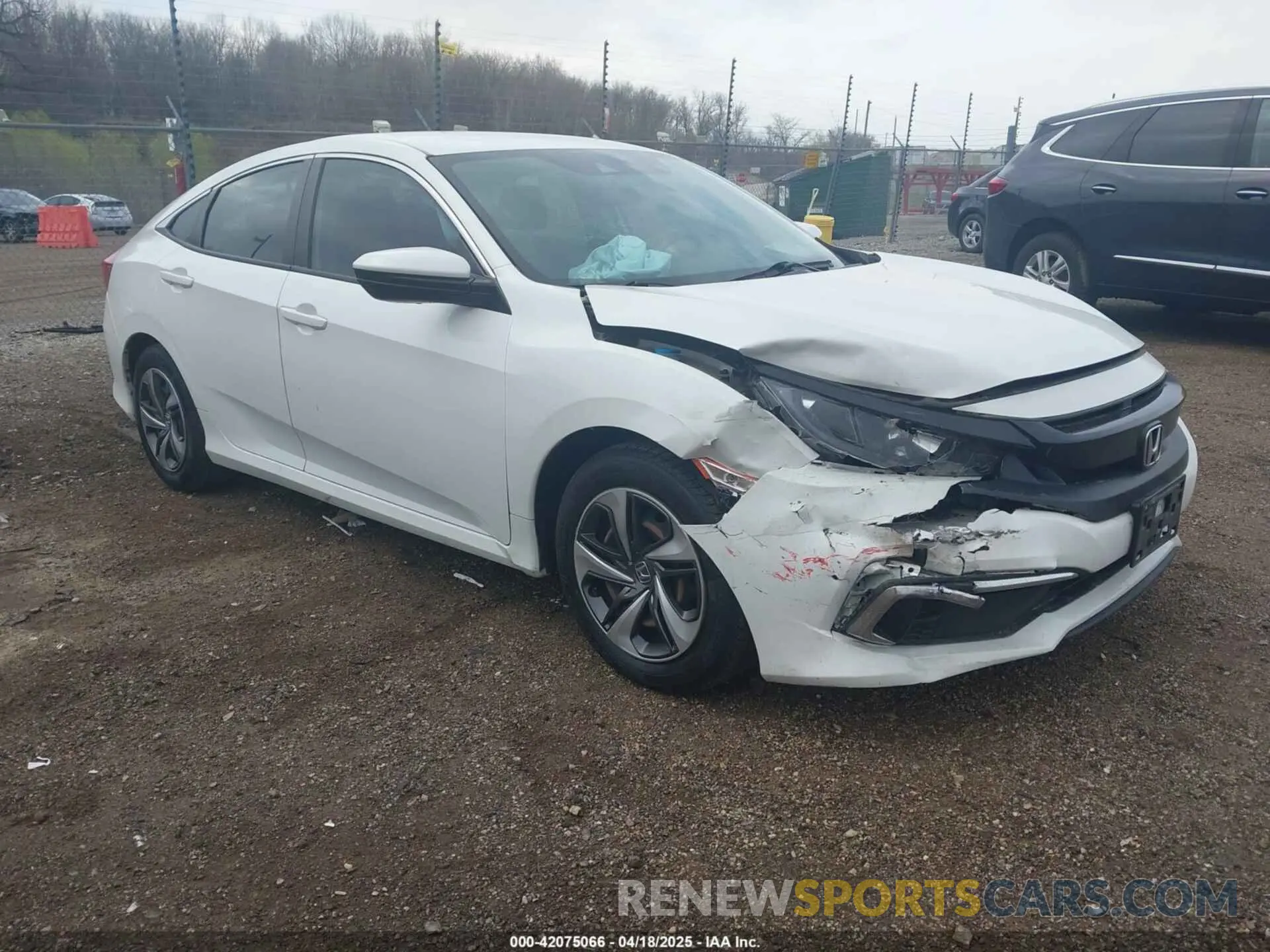 1 Photograph of a damaged car 2HGFC2F68KH573107 HONDA CIVIC 2019