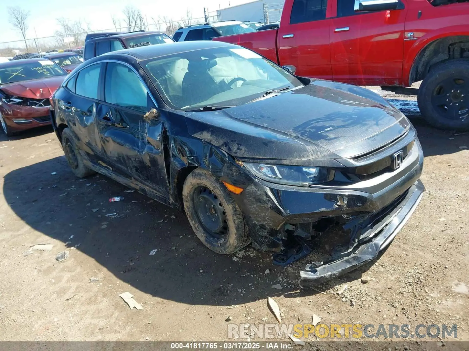 1 Photograph of a damaged car 2HGFC2F68KH574418 HONDA CIVIC 2019