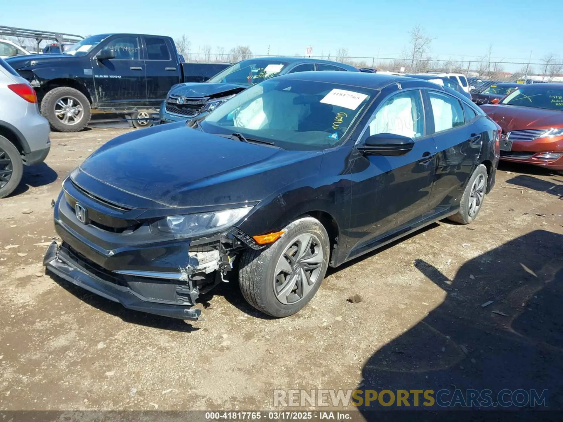 2 Photograph of a damaged car 2HGFC2F68KH574418 HONDA CIVIC 2019