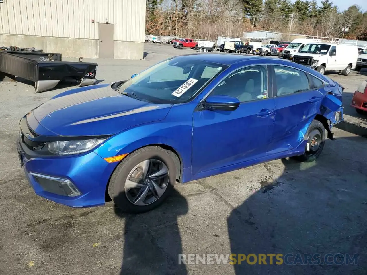 1 Photograph of a damaged car 2HGFC2F68KH598279 HONDA CIVIC 2019