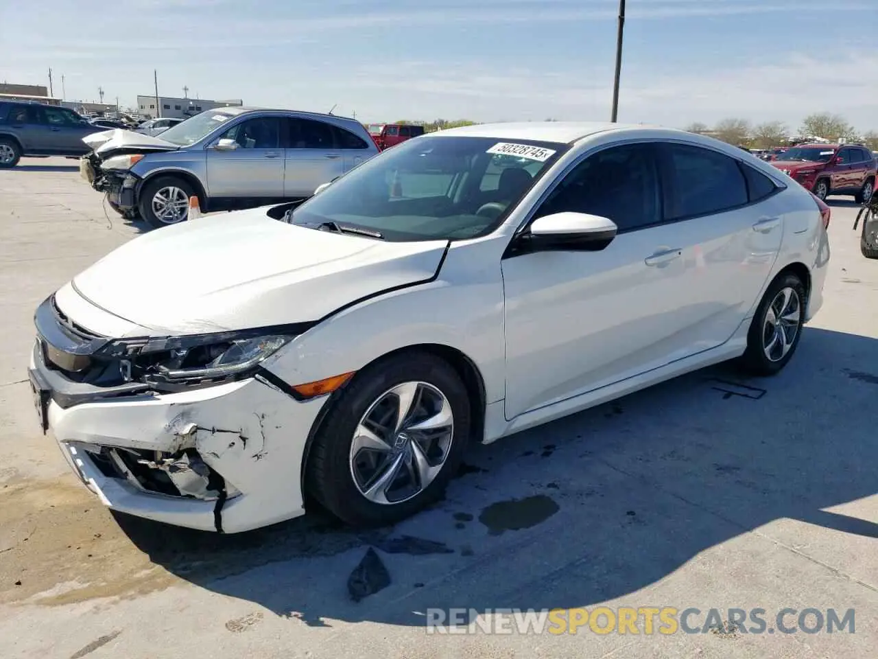 1 Photograph of a damaged car 2HGFC2F68KH606218 HONDA CIVIC 2019