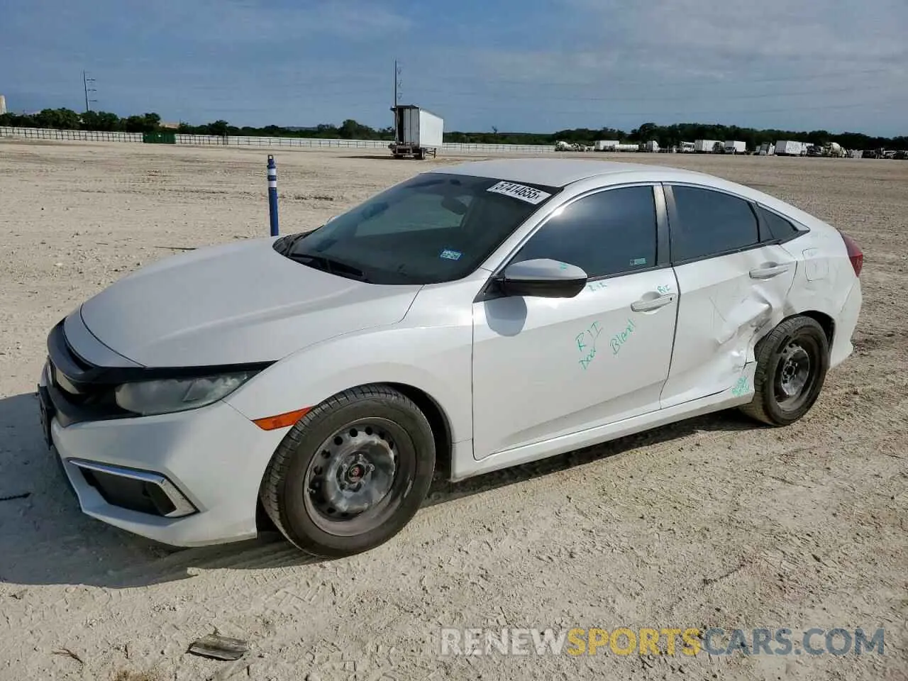 1 Photograph of a damaged car 2HGFC2F69KH552783 HONDA CIVIC 2019