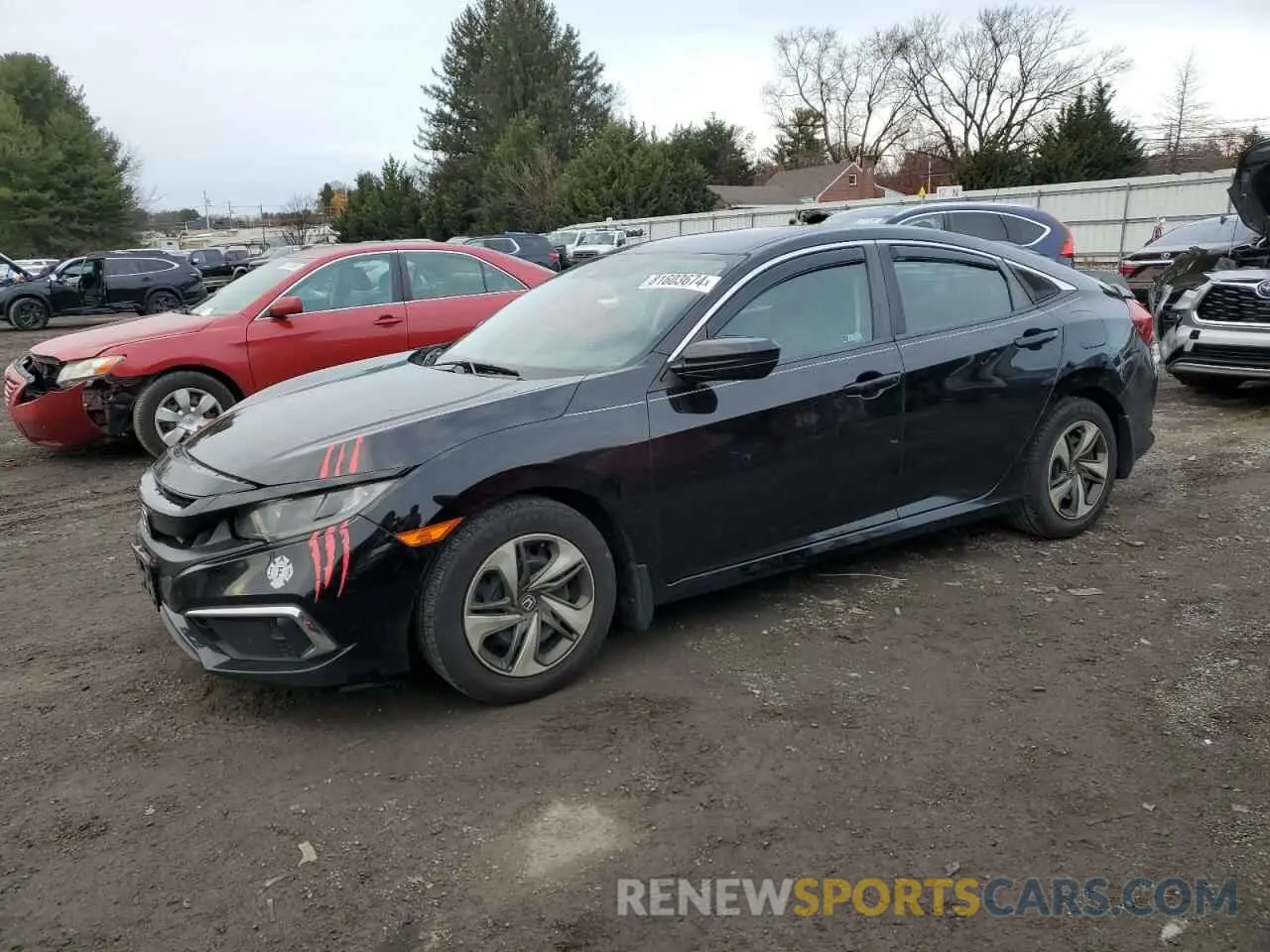1 Photograph of a damaged car 2HGFC2F69KH560673 HONDA CIVIC 2019