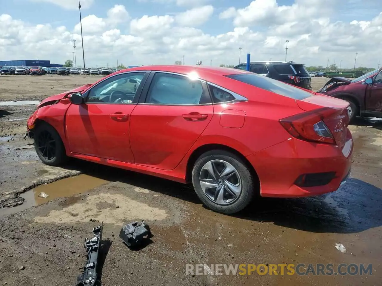 2 Photograph of a damaged car 2HGFC2F69KH560883 HONDA CIVIC 2019