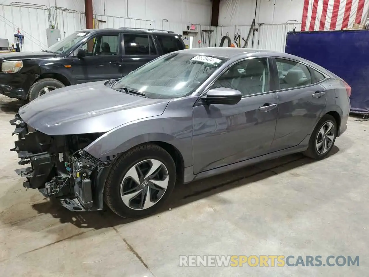 1 Photograph of a damaged car 2HGFC2F69KH596718 HONDA CIVIC 2019