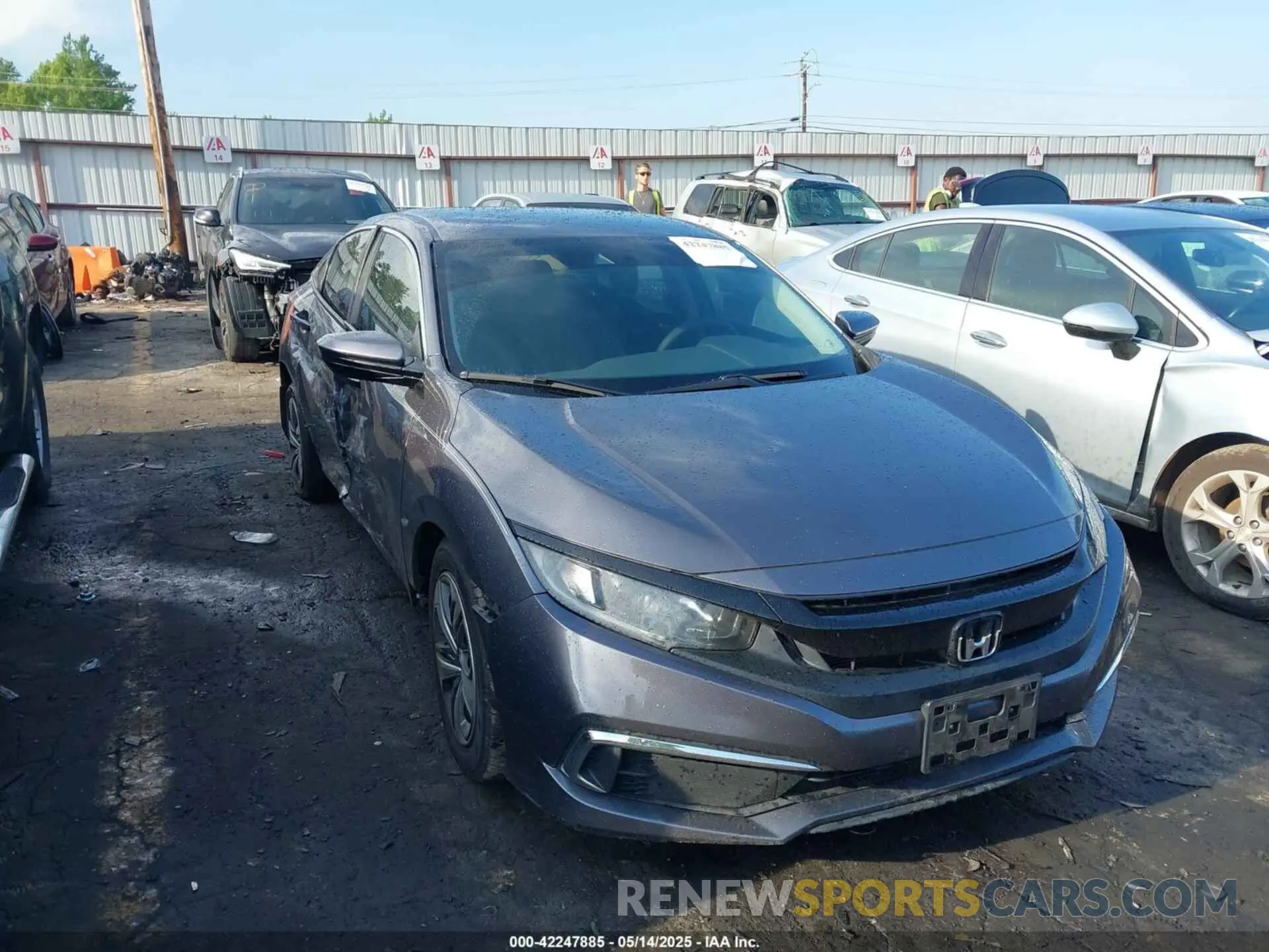 1 Photograph of a damaged car 2HGFC2F6XKH510395 HONDA CIVIC 2019