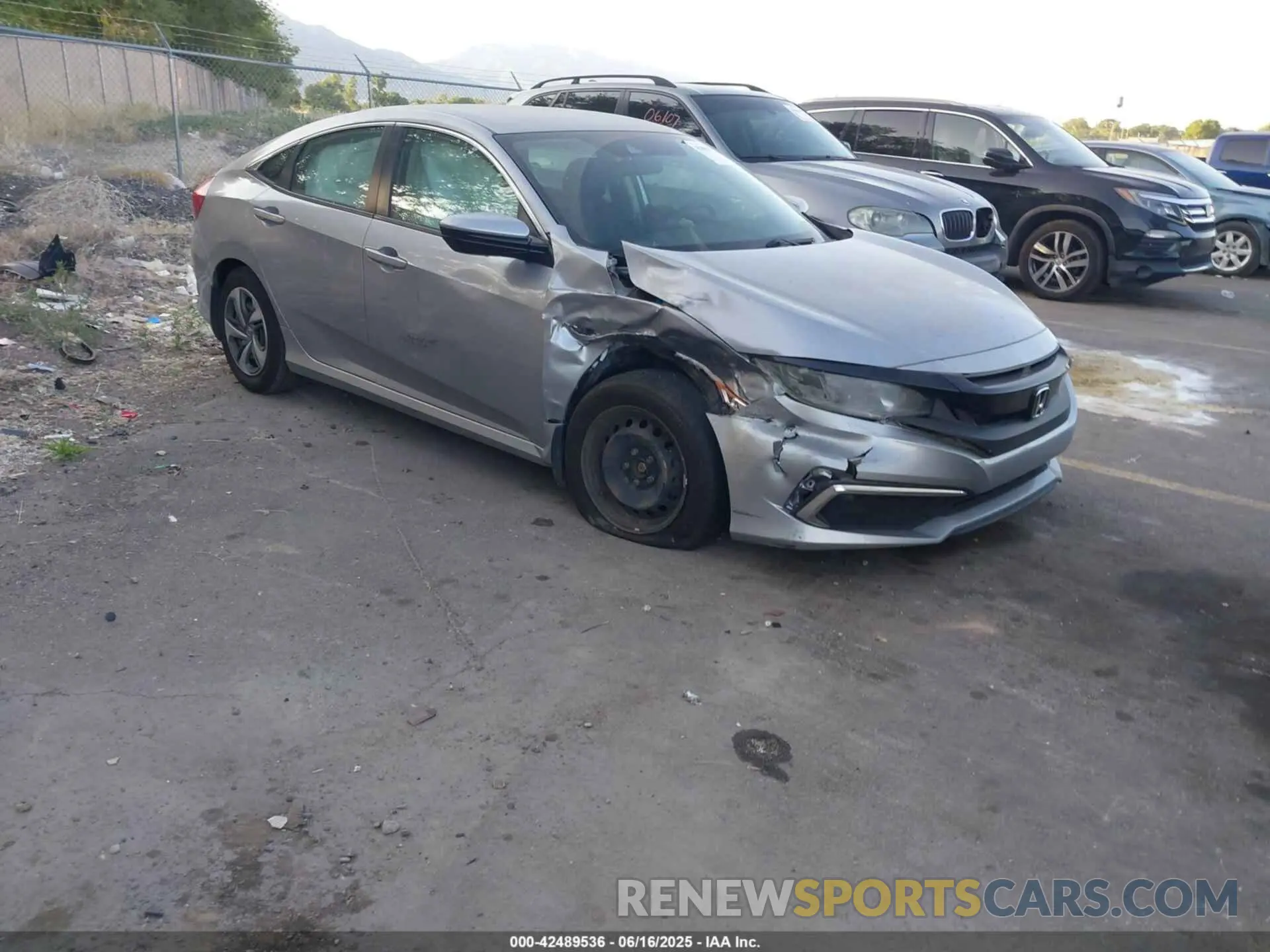1 Photograph of a damaged car 2HGFC2F6XKH514592 HONDA CIVIC 2019