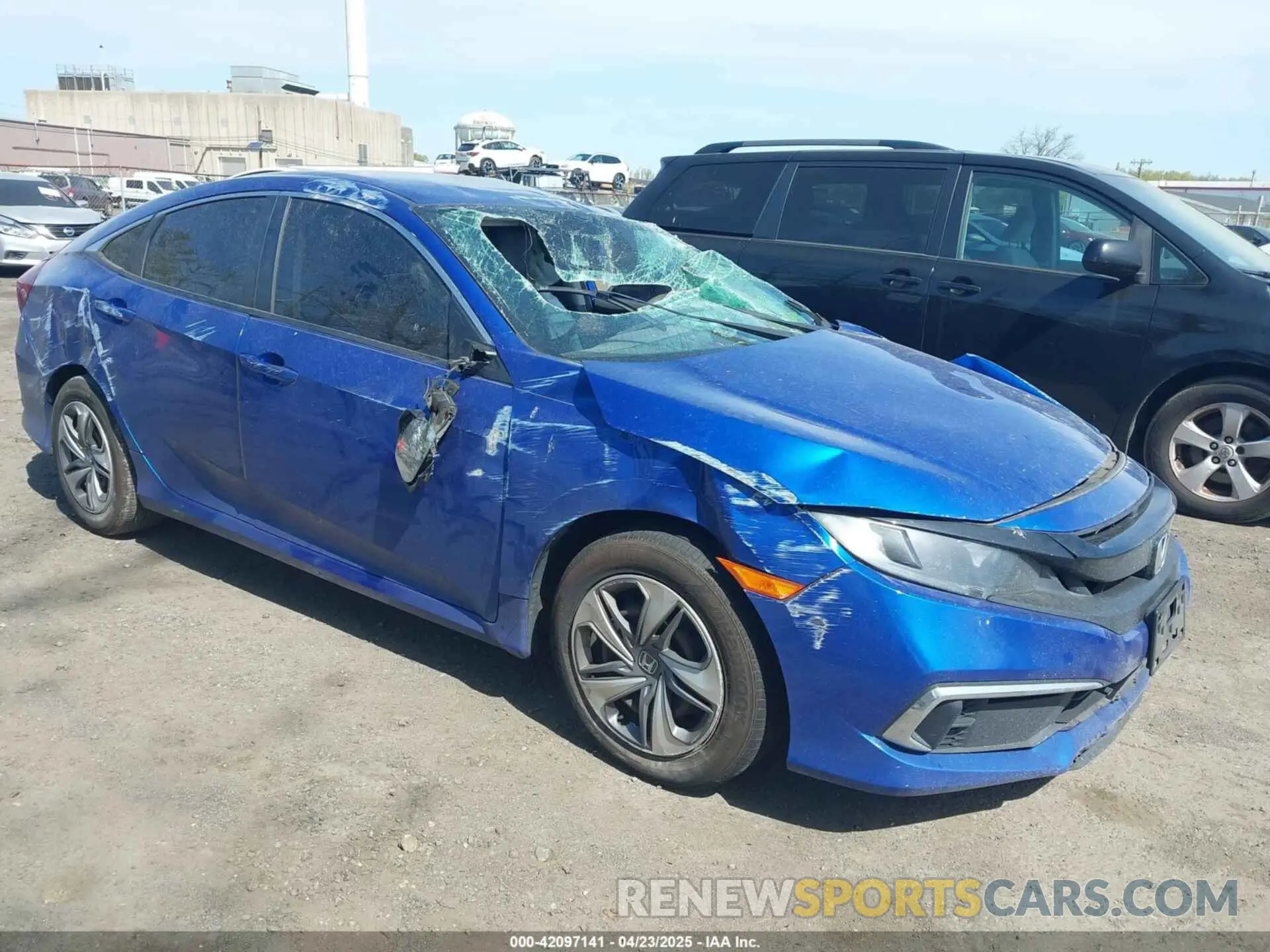 1 Photograph of a damaged car 2HGFC2F6XKH540397 HONDA CIVIC 2019