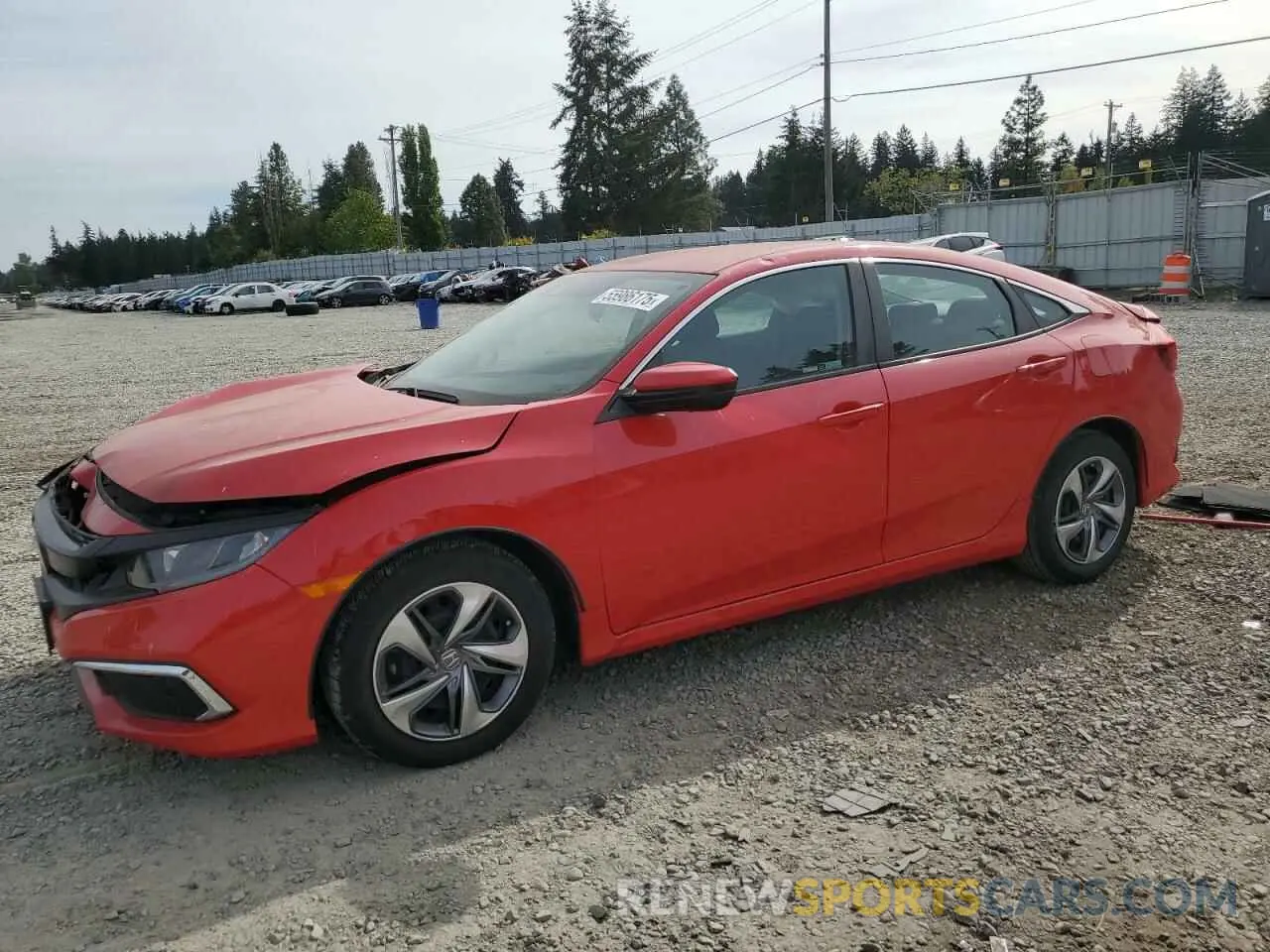 1 Photograph of a damaged car 2HGFC2F6XKH543204 HONDA CIVIC 2019