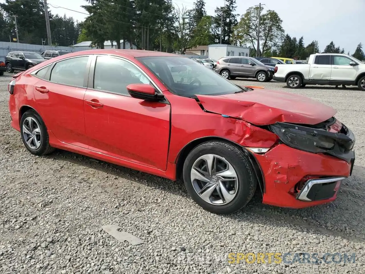 4 Photograph of a damaged car 2HGFC2F6XKH543204 HONDA CIVIC 2019