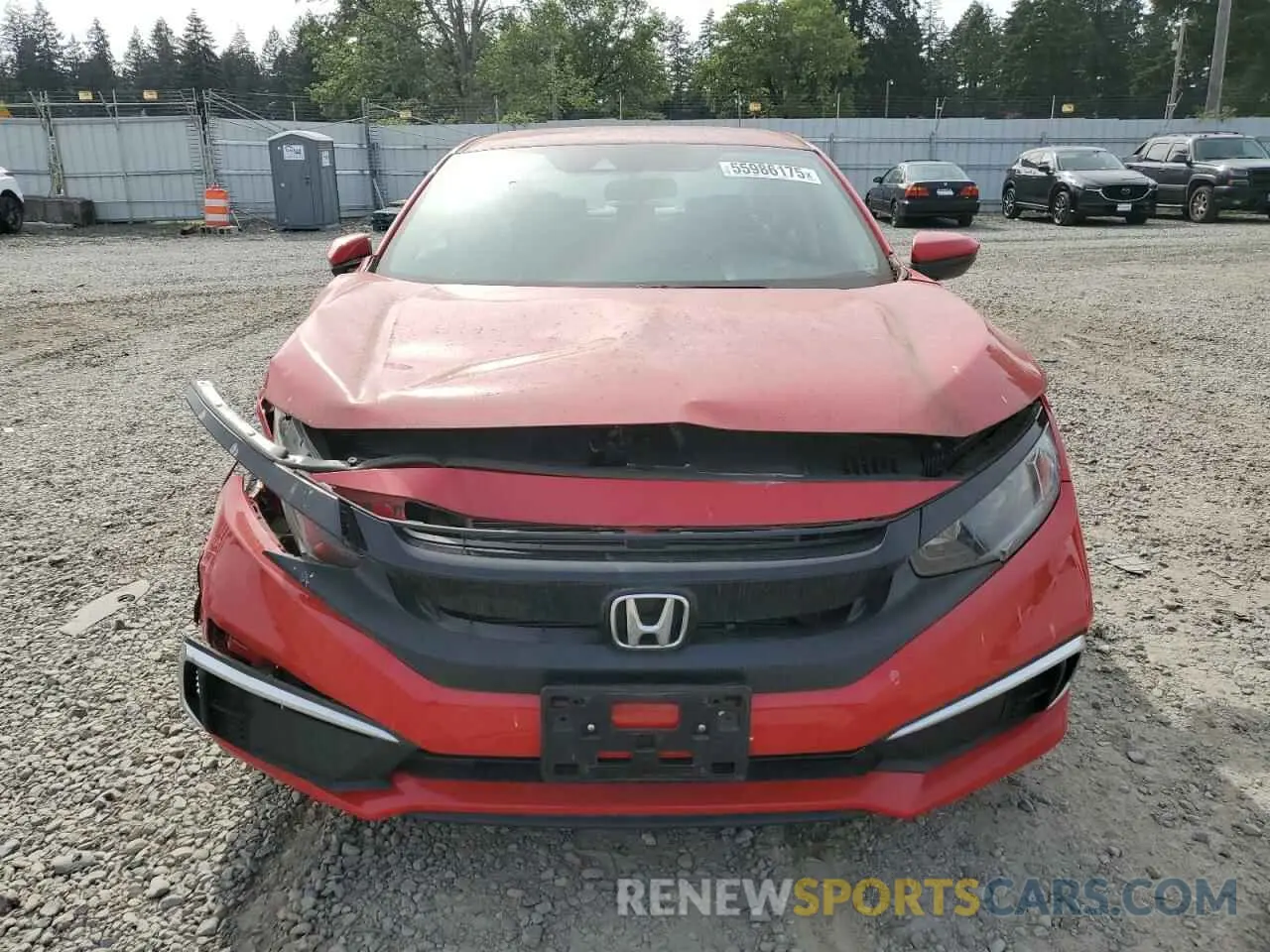 5 Photograph of a damaged car 2HGFC2F6XKH543204 HONDA CIVIC 2019