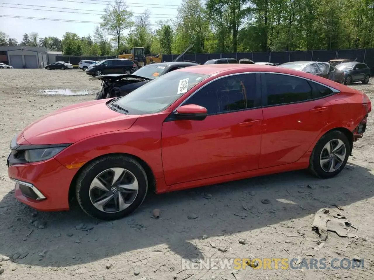 1 Photograph of a damaged car 2HGFC2F6XKH563002 HONDA CIVIC 2019