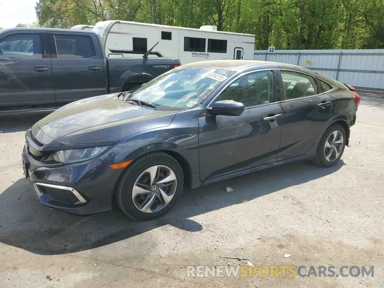 1 Photograph of a damaged car 2HGFC2F6XKH584304 HONDA CIVIC 2019