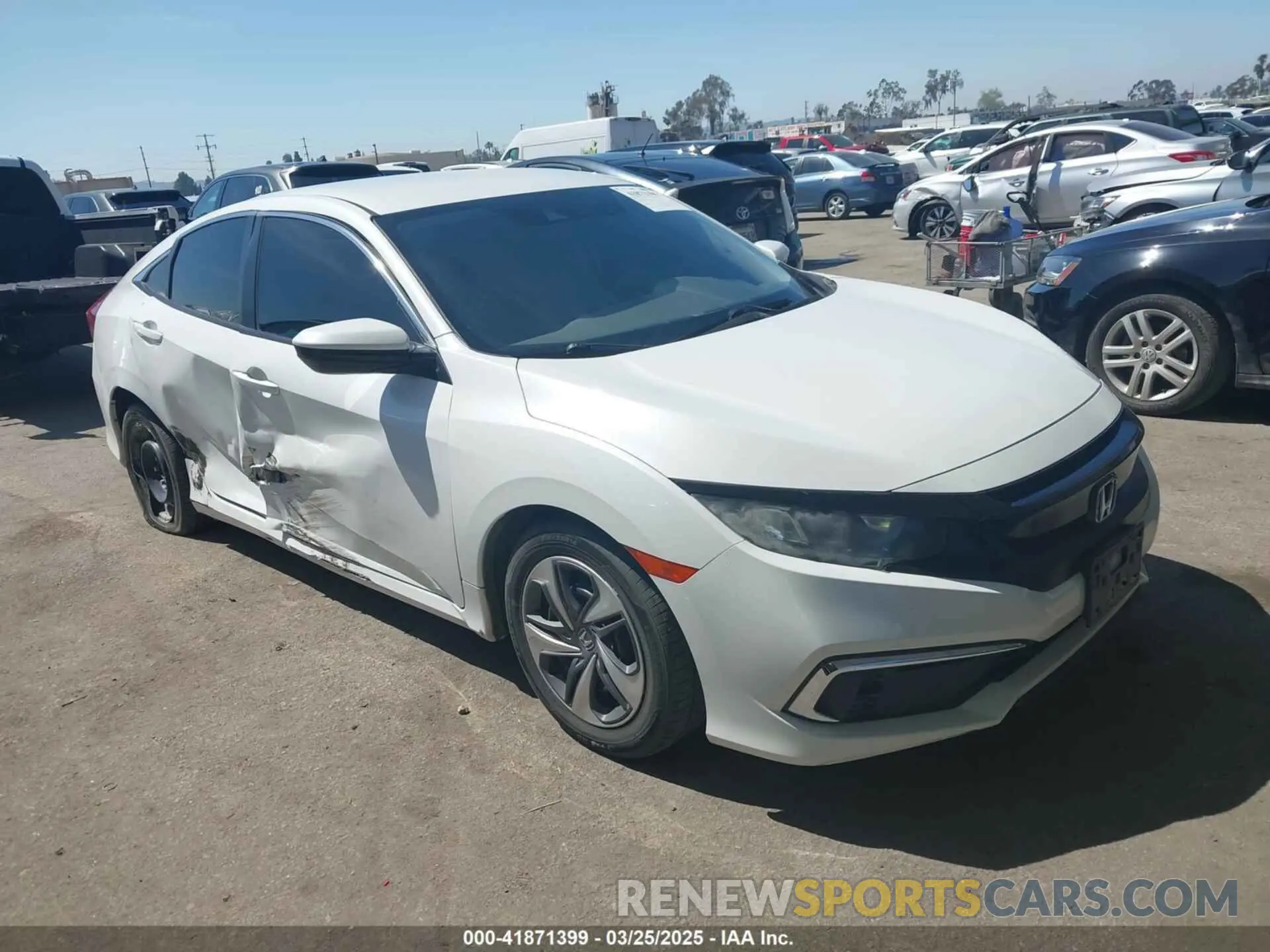 1 Photograph of a damaged car 2HGFC2F6XKH600677 HONDA CIVIC 2019
