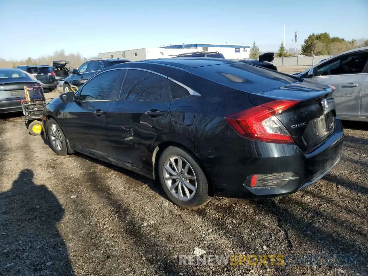 2 Photograph of a damaged car 2HGFC2F73KH036945 HONDA CIVIC 2019