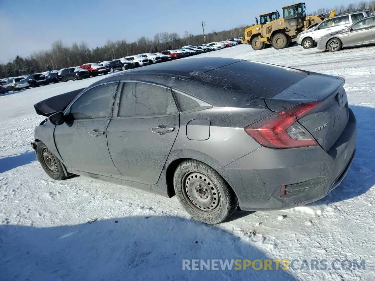2 Photograph of a damaged car 2HGFC2F73KH039411 HONDA CIVIC 2019