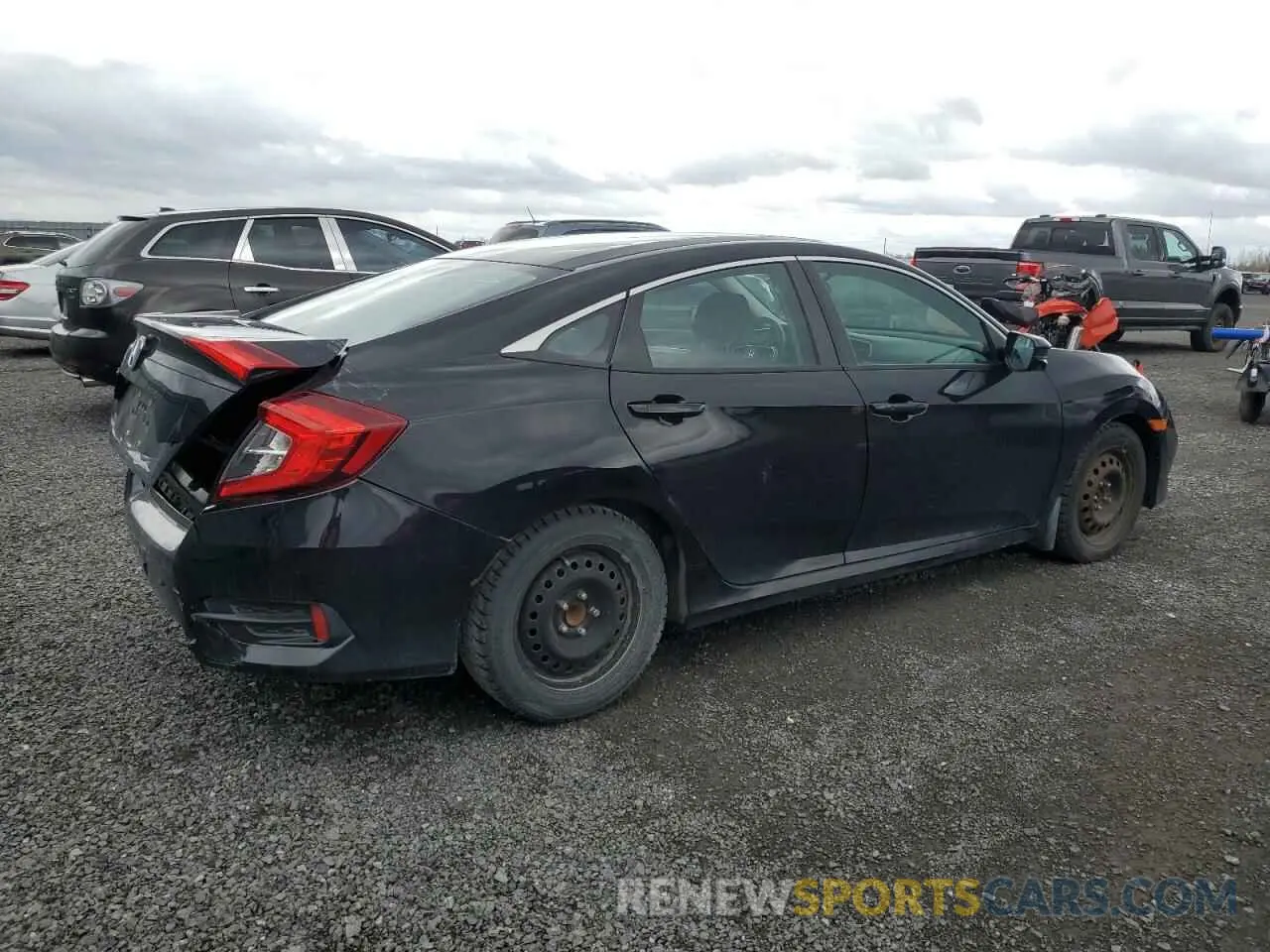 3 Photograph of a damaged car 2HGFC2F74KH034136 HONDA CIVIC 2019