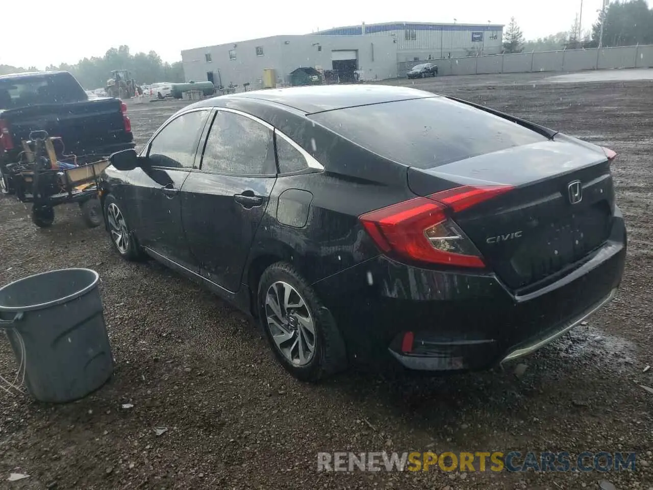 2 Photograph of a damaged car 2HGFC2F76KH020139 HONDA CIVIC 2019