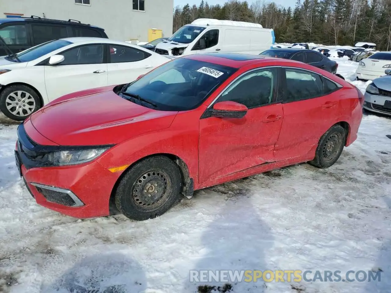 1 Photograph of a damaged car 2HGFC2F77KH041503 HONDA CIVIC 2019
