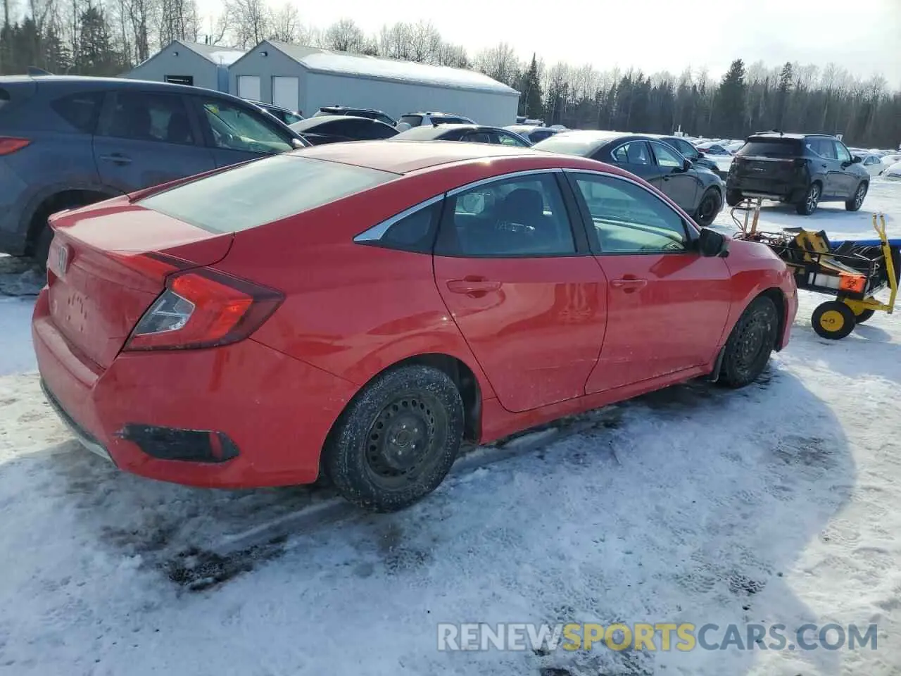 3 Photograph of a damaged car 2HGFC2F77KH041503 HONDA CIVIC 2019