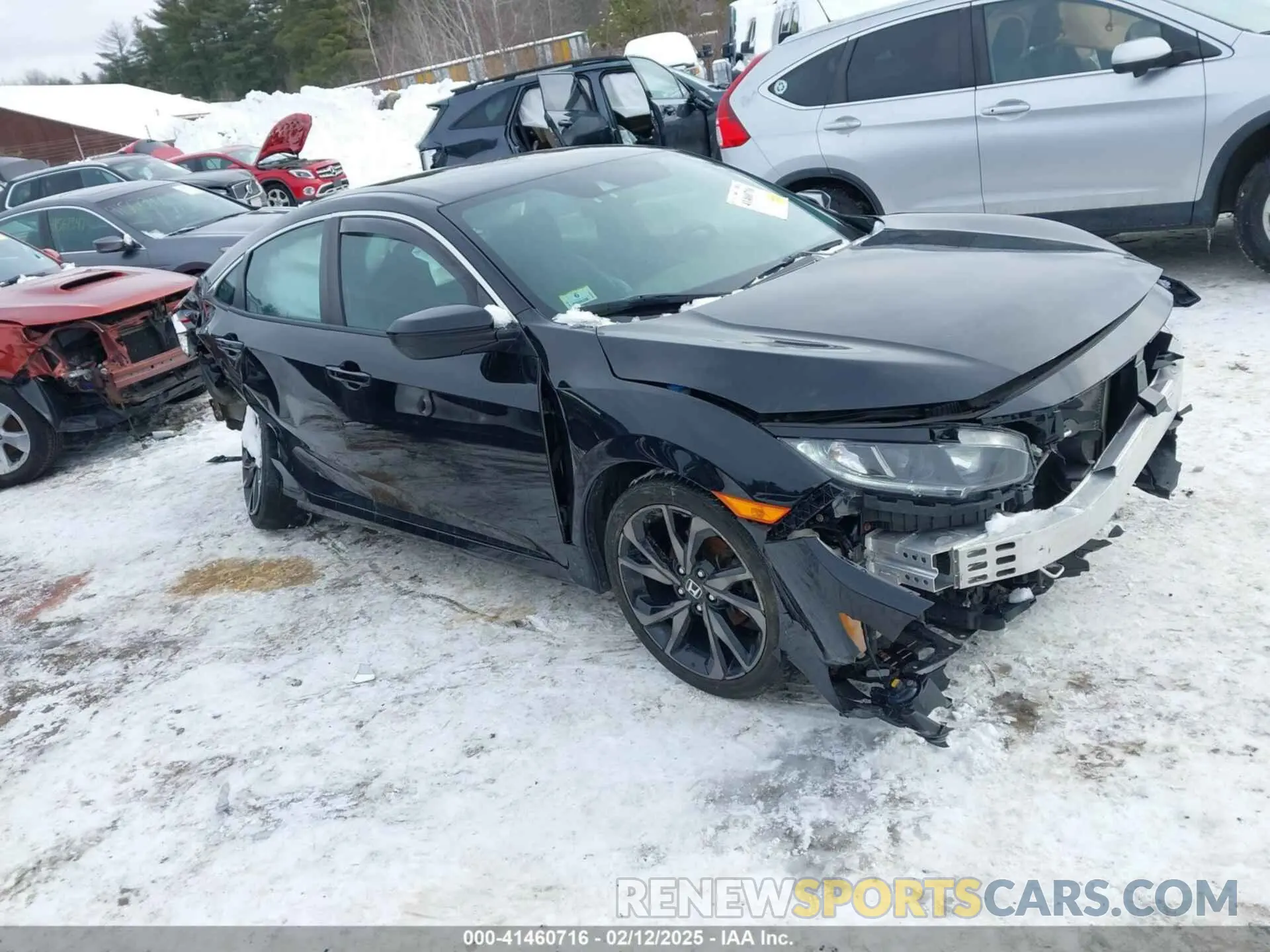 1 Photograph of a damaged car 2HGFC2F80KH515476 HONDA CIVIC 2019