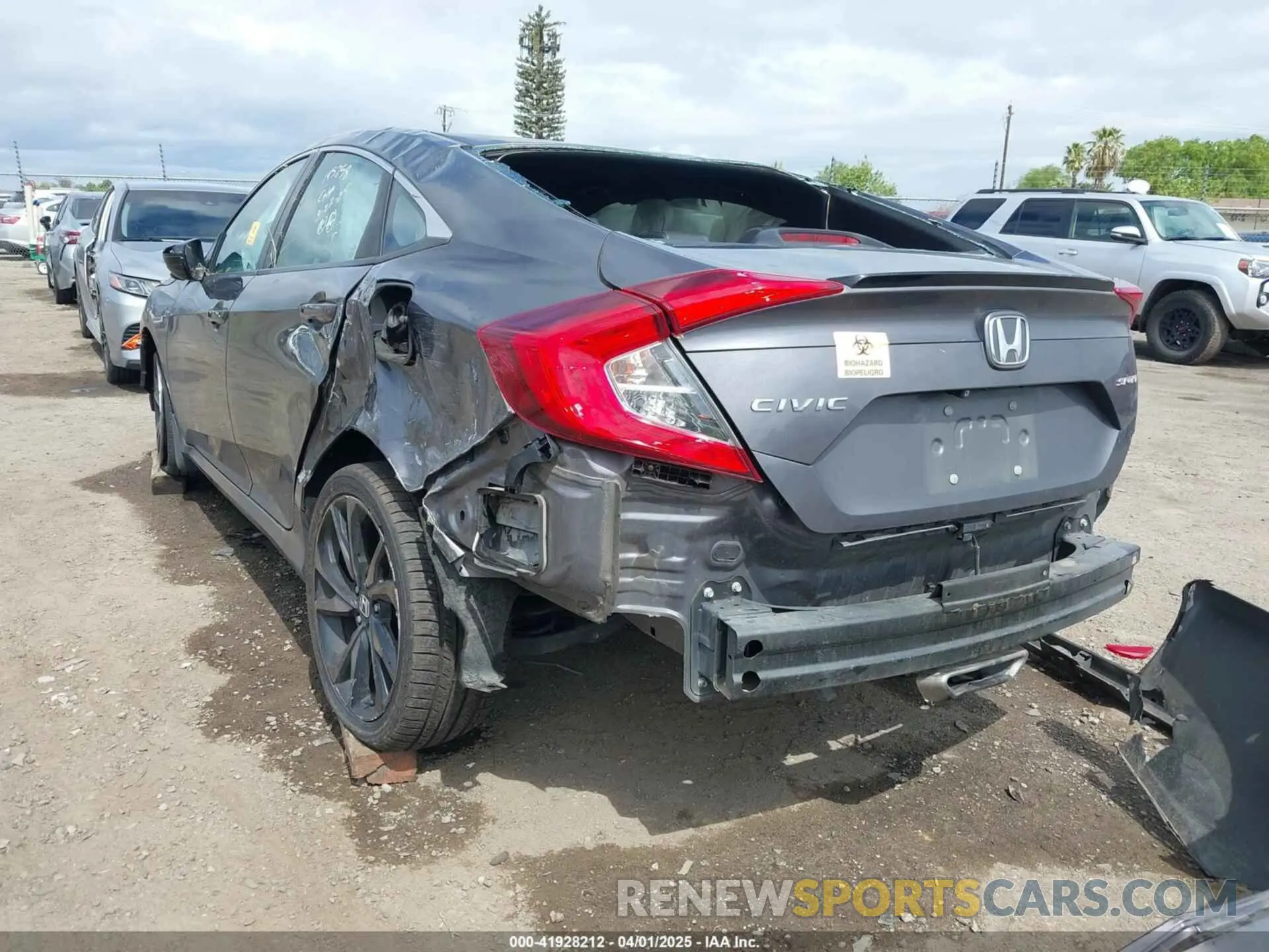 3 Photograph of a damaged car 2HGFC2F80KH530561 HONDA CIVIC 2019
