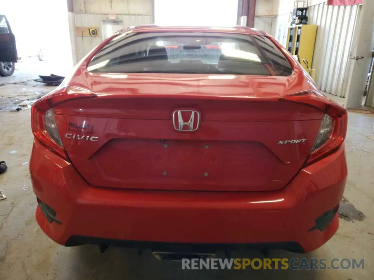 6 Photograph of a damaged car 2HGFC2F80KH536070 HONDA CIVIC 2019