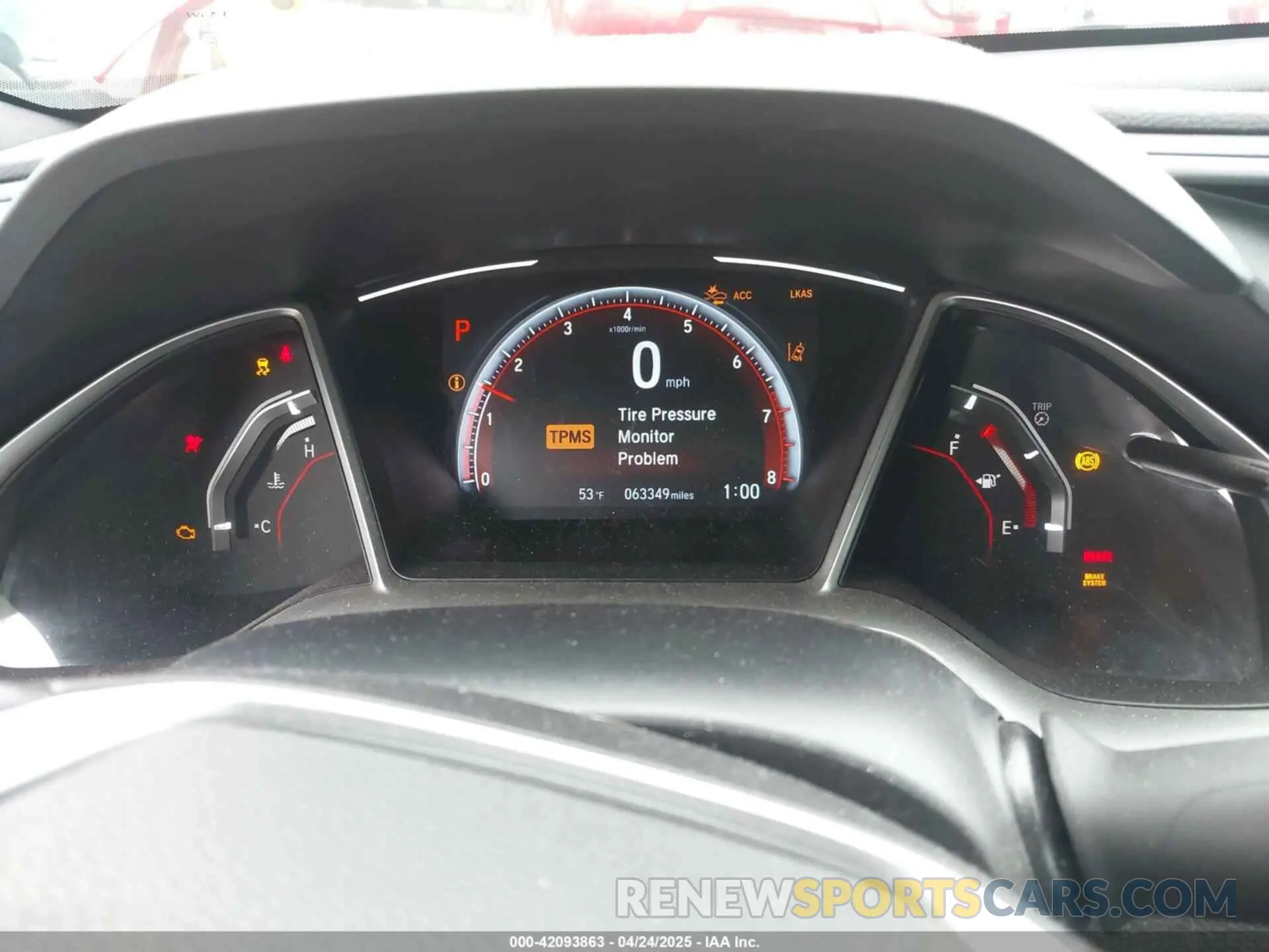 7 Photograph of a damaged car 2HGFC2F80KH538093 HONDA CIVIC 2019