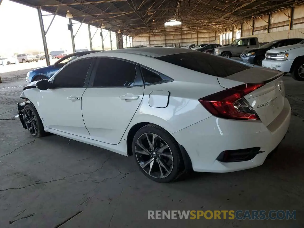 2 Photograph of a damaged car 2HGFC2F80KH539678 HONDA CIVIC 2019