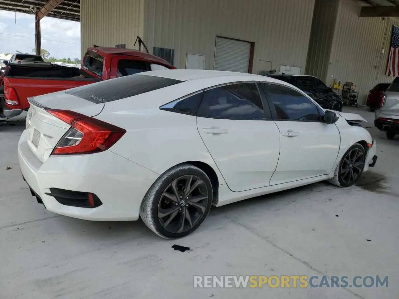 3 Photograph of a damaged car 2HGFC2F80KH599024 HONDA CIVIC 2019