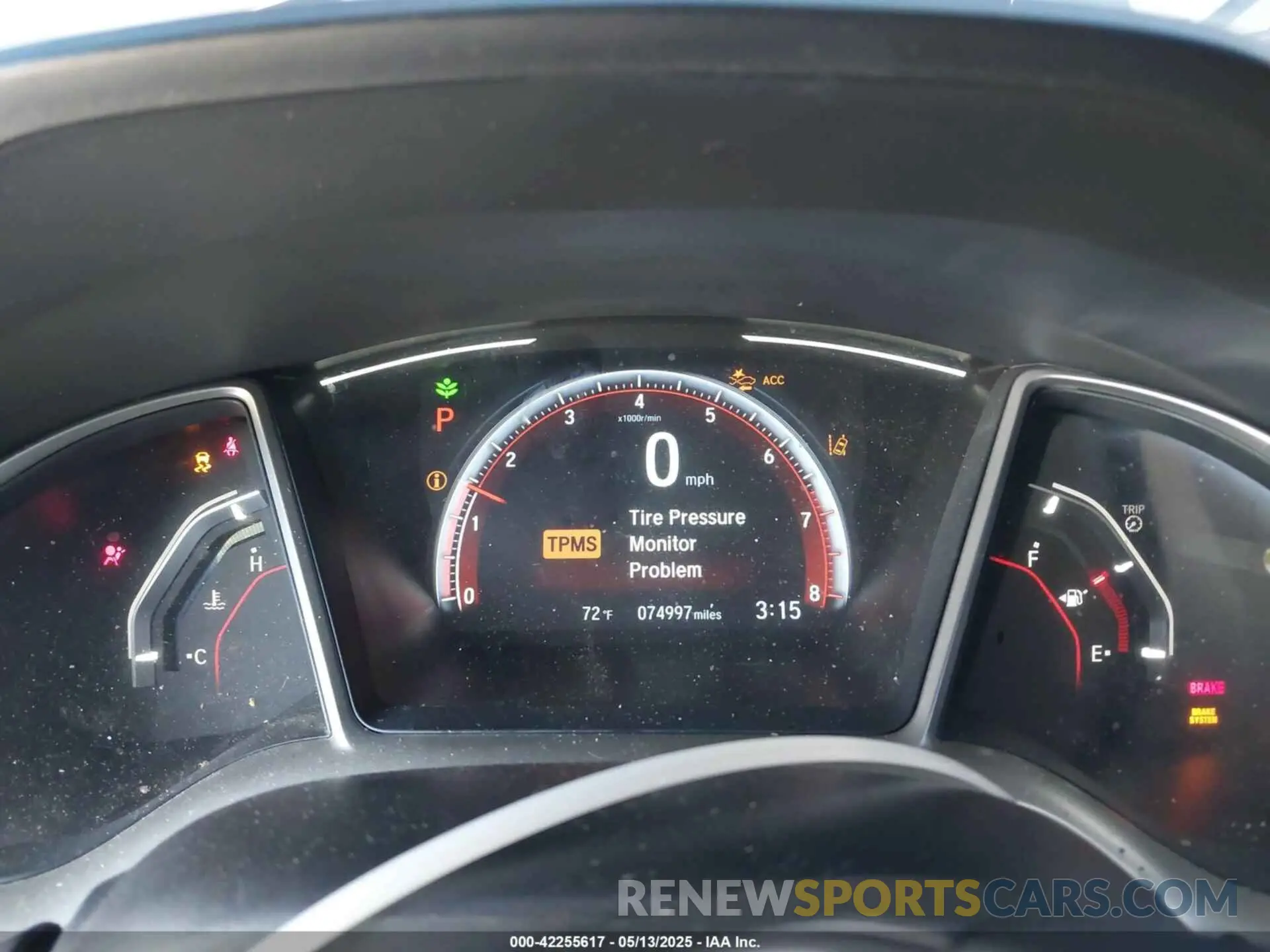 7 Photograph of a damaged car 2HGFC2F80KH600754 HONDA CIVIC 2019